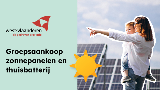 groepsaankoop zonnepanelen en thuisbatterij 2023 provincie west-vlaanderen