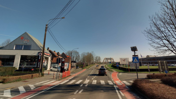 Fietsoversteek guldenspoorpad knokke