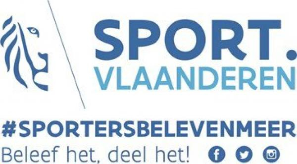 logo sport.Vlaanderen #Sportersbelevenmeer