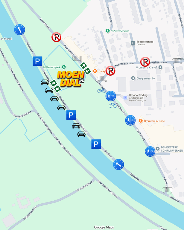 moendial rode duivels voetbal parking