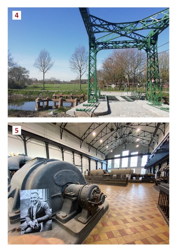 Een collage met foto's van het Sint-Pietersbrugje en Transfo